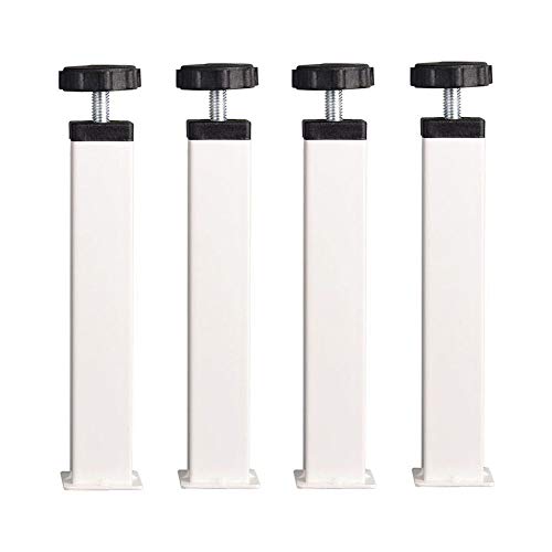 4 Piezas Pies para Muebles Ajustables Patas Metal Blanco,22cm 4 Piezas Pies para Muebles Ajustables Patas Metal Blanco,22cm