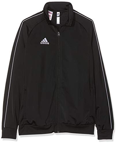 adidas CORE18 PES JKTY Sudadera con Cremallera, Unisex Niños, Negro (Black/White), 176 adidas CORE18 PES JKTY Sudadera con Cremallera, Unisex Niños, Negro (Black/White), 176