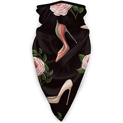Agnes Carey Patrón sin Fisuras con Rosas y Zapatos Imagen Vectorial Máscara a Prueba de Viento Deportes Cuello Calentador Pasamontañas Invierno Multifunción Agnes Carey Patrón sin Fisuras con Rosas y Zapatos Imagen Vectorial Máscara a Prueba de Viento Deportes Cuello Calentador Pasamontañas Invierno Multifunción