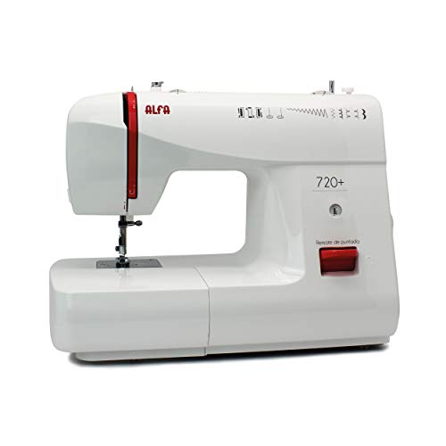 Alfa Basic 720 - Máquina de coser, 9 diseños de puntada, motor de 70 W, color blanco Alfa Basic 720 - Máquina de coser, 9 diseños de puntada, motor de 70 W, color blanco