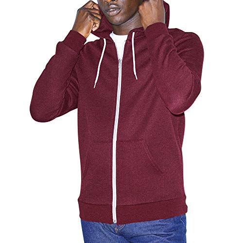 American Apparel - Sudadera con Capucha y Cremallera Completa Modelo Salt and Pepper Unisex Hombre Mujer (Mediana (M)) (Arandanos Peppered) American Apparel - Sudadera con Capucha y Cremallera Completa Modelo Salt and Pepper Unisex Hombre Mujer (Mediana (M)) (Arandanos Peppered)