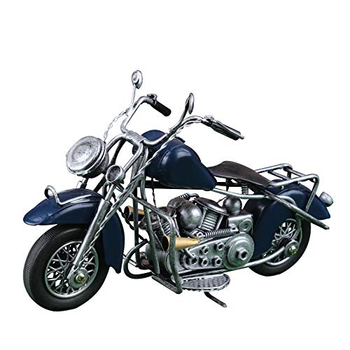 Artesanías De La Decoración Del Hogar Del Modelo De La Motocicleta Del Coche De Hojalata 24 * 14 * 9cm azul Artesanías De La Decoración Del Hogar Del Modelo De La Motocicleta Del Coche De Hojalata 24 * 14 * 9cm azul