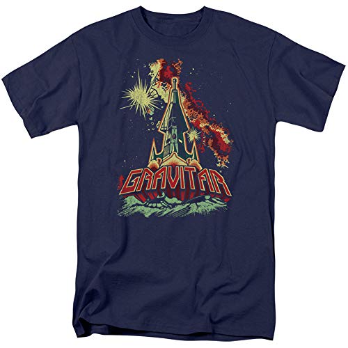 Atari Blast Off - Camiseta para hombre, color azul marino - azul - Medium Atari Blast Off - Camiseta para hombre, color azul marino - azul - Medium