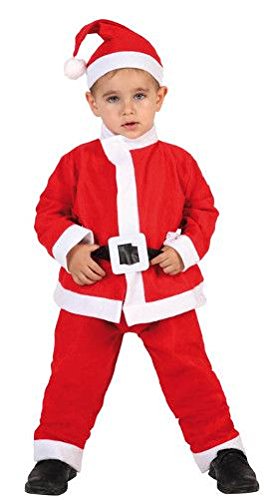 Atosa-69211 Disfraz Papá Noel Niño Infantil, color rojo, 5 a 6 años (69211)