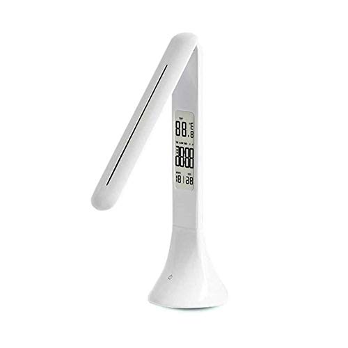 AYCPG Lámparas de Mesa de Escritorio del LED de la lámpara Plegable Regulable táctil de Tipo lámpara de Mesa con Alarma de Temperatura del Calendario del Reloj de Mesa de luz Luces de la Noche lucar AYCPG Lámparas de Mesa de Escritorio del LED de la lámpara Plegable Regulable táctil de Tipo lámpara de Mesa con Alarma de Temperatura del Calendario del Reloj de Mesa de luz Luces de la Noche lucar