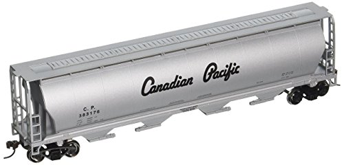 Bachmann Trenes Canadiense del Pacífico (Plata Script) 4 Bay cilíndricos Grain Hopper-ho Escala Bachmann Trenes Canadiense del Pacífico (Plata Script) 4 Bay cilíndricos Grain Hopper-ho Escala