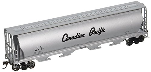 Bachmann Trenes Canadiense del Pacífico (Plata Script) 4 Bay cilíndricos Grain Hopper-ho Escala