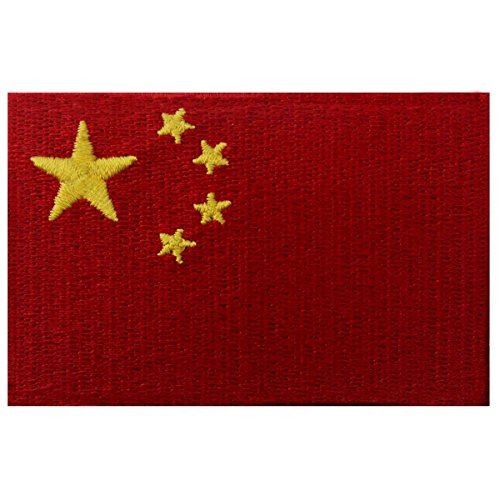 Bandera de la República Popular China Chino Emblema nacional Parche Bordado de Aplicación con Plancha