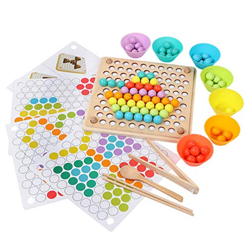 Beetest ES Juguetes de Madera NiñOs, Motricidad Fina, Tablero Montessori, Montessori 3 Años, Juguete Educativo Montessori, EducacióN Temprana Palillos Cuentas Rompecabezas Manos Cerebro Entrenamiento Beetest ES Juguetes de Madera NiñOs, Motricidad Fina, Tablero Montessori, Montessori 3 Años, Juguete Educativo Montessori, EducacióN Temprana Palillos Cuentas Rompecabezas Manos Cerebro Entrenamiento