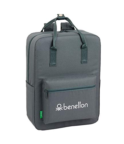 Benetton Mochila con Asas Gris Benetton Mochila con Asas Gris