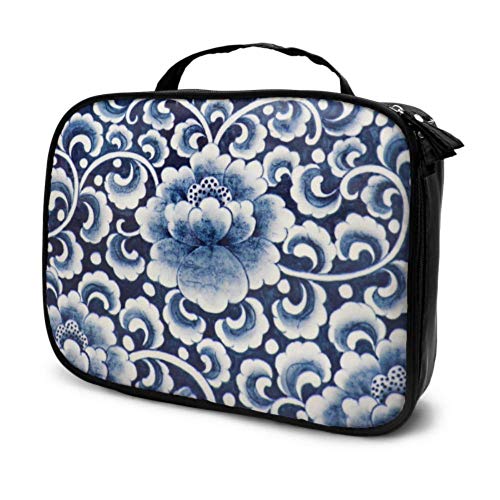 Bolsa de cosméticos de Viaje de Viaje de Porcelana Azul y Blanca China Antigua Bolsa de Aseo para niños Bolsa de Maquillaje XS Bolsa Impresa multifunción para Mujer