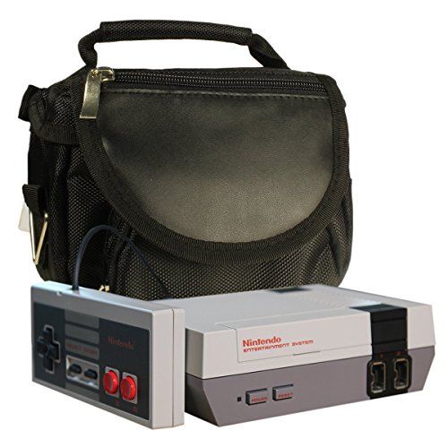 Bolsa de Viaje para la Nintendo Classic Mini – Bolsa Twitfish® para Guardar en el Mismo Sitio la Consola + componentes + 2 mandos y más – para la NES Classic Edition 2016 – Negro