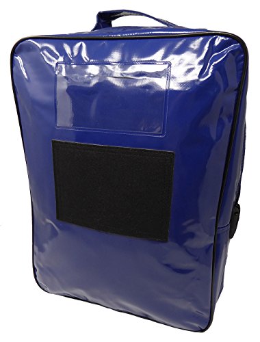 Bolsa Valija para Transporte de Documentos y Valores - 32 cm x 42 cm x 20 cm (PVC Azul)