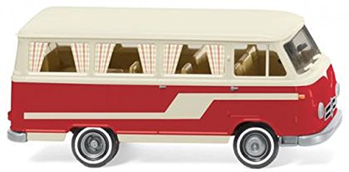 Borgward B611 Camping-Auto, blanco perla/rojo - Modelo de Auto, modello completo - Wiking 1:87 - Modelo DE Coleccionista