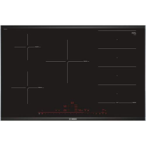 Bosch Serie 8 PXV875DC1E - Placa de inducción, 60 cm, 17 niveles de potencia, 3 zonas de cocción, Control táctil, Color negro Bosch Serie 8 PXV875DC1E - Placa de inducción, 60 cm, 17 niveles de potencia, 3 zonas de cocción, Control táctil, Color negro