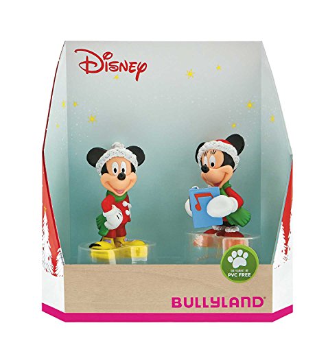 Bullyland 15074 – Juego de Figuras de Walt Disney Mickey y Minnie en el Disfraz de Navidad, Figuras pintadas a Mano, sin PVC, Gran Regalo para niños y niñas para Jugar con fantasía Bullyland 15074 – Juego de Figuras de Walt Disney Mickey y Minnie en el Disfraz de Navidad, Figuras pintadas a Mano, sin PVC, Gran Regalo para niños y niñas para Jugar con fantasía