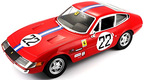 Burago-18-26303 Coche 365GTB4 Competiciones 1 A Serie, Color Rojo, Ferrari 1A (18-26303) Burago-18-26303 Coche 365GTB4 Competiciones 1 A Serie, Color Rojo, Ferrari 1A (18-26303)
