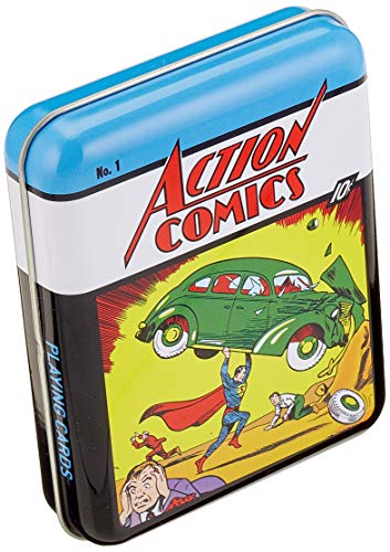 Caja metálica Versión Comic con baraja de Action Comics - Cartamundi (108225928) Caja metálica Versión Comic con baraja de Action Comics - Cartamundi (108225928)