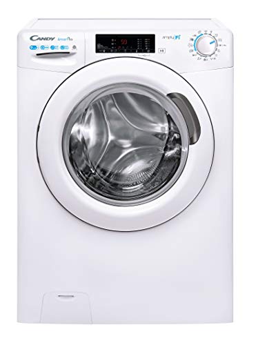 Candy - Lavadora secadora Smart Pro CSOW 4965TWE/1-S, 9+6gs, 7 programas rápidos, wi-Fi&bluetooth, Vapor, certificado lana, 1400rpm, blanco Candy - Lavadora secadora Smart Pro CSOW 4965TWE/1-S, 9+6gs, 7 programas rápidos, wi-Fi&bluetooth, Vapor, certificado lana, 1400rpm, blanco