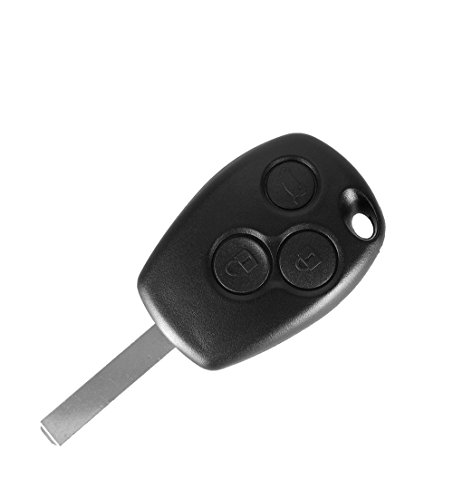 Carcasa llave para Renault Clio Kangoo Modus Twingo Trafic Master - 3 Botones - Mando a distancia