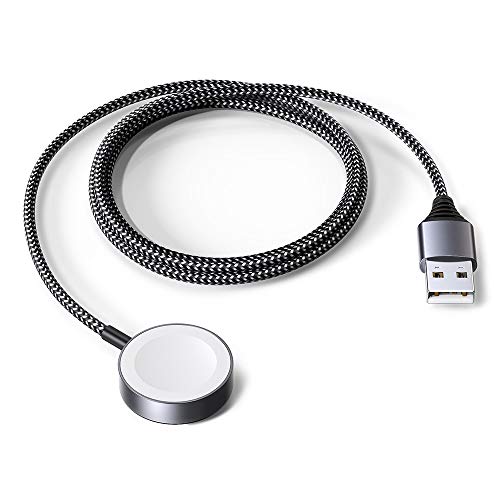 Cargador para Apple Watch, cable de carga magnético a USB, estación de carga, de 1 m, para cargador inalámbrico compatible con Apple Watch 5, 4, 3, 2 y 1