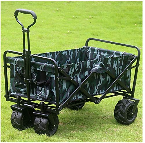 Carrito de transporte deportivo Carrito pesado plegable plegable Terrain Utility Wagon Beach Carrito, para equipaje, personal, viajes, movimiento y uso de oficina 1217 (Color : C)