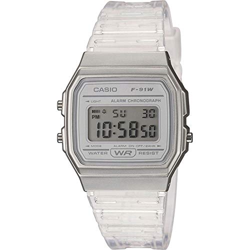 Casio Reloj Digital para Mujer de Cuarzo con Correa en Resina F-91WS-7EF Casio Reloj Digital para Mujer de Cuarzo con Correa en Resina F-91WS-7EF