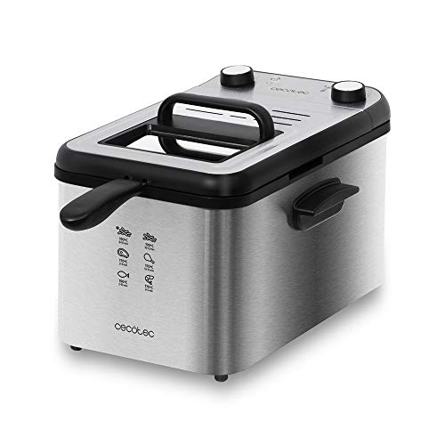 Cecotec freidora eléctrica CleanFry Infinity 4000 Full INOX. 4 L, Filtro OilCleaner, 3270 W, cubeta, cestillo de freír y Filtro OilCleaner Aptos lavavajillas, Temporizador 30 min y Cubeta Acero. Cecotec freidora eléctrica CleanFry Infinity 4000 Full INOX. 4 L, Filtro OilCleaner, 3270 W, cubeta, cestillo de freír y Filtro OilCleaner Aptos lavavajillas, Temporizador 30 min y Cubeta Acero.