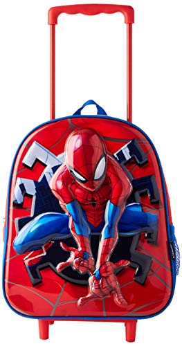 Cerdá, Mochila con Ruedas Infantil 3D de Spiderman-Licencia Oficial Marvel Studios Unisex niños, Multicolor, 260X310X100MM
