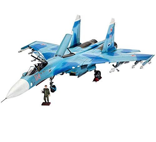 CMO Aeromodelismo, WWII Caza Su-27 soviético Modelo De Aleación Escala 1/100, Juguetes y Regalos para Adultos, 8,7 × 5,8 Pulgadas