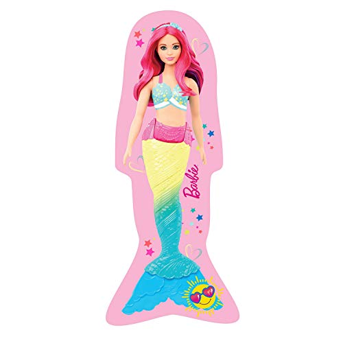Cojín Barbie Mattel en forma de sirena, multicolor, 40 x 40 cm