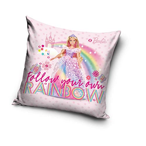 Cojín Barbie Mattel vestido de princesa Follow Your Own Rainbow 40 x 40 cm