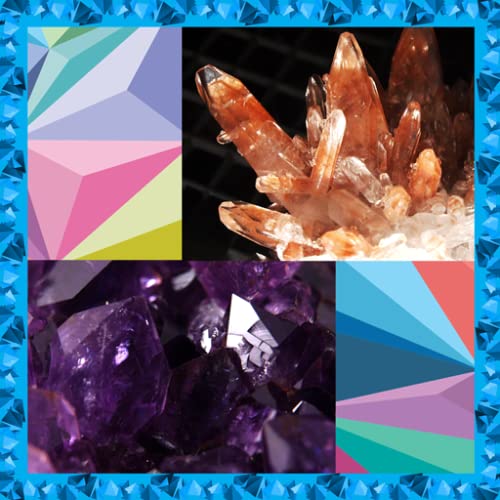 Collage de fotos de cristales