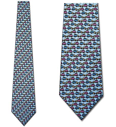Corbata Para Hombre Corbata,Corbatas Hechas A Mano Hampton Corbata Azul Camiones Volquete Corbatas Para Hombre,Neck Tie,Largo 145 Cm