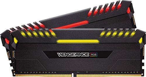 Corsair Vengeance RGB - Kit de memoria Entusiasta de 16 GB (2 x 8 GB, DDR4, 2666 MHz, C16, XMP 2.0), color negro