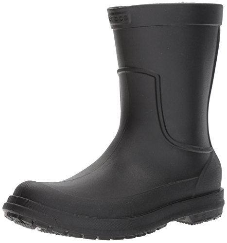 Crocs AllCast Rain Boot Men, Hombre Bota, Negro (Black/Black), 43-44 EU