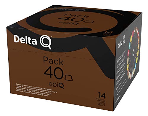 Delta Q - Pack XL epiQ 40 Cápsulas de Café - Intensidad muy Alta - 40 Cáp