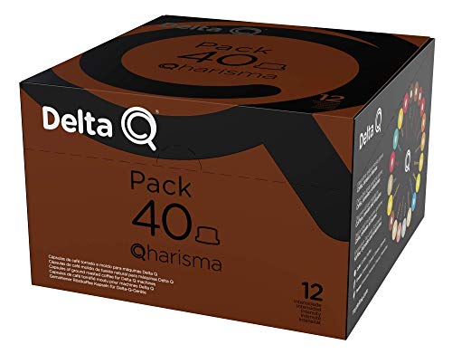 Delta Q - Pack XL Qharisma 40 Cápsulas de Café - Intensidad muy Alta - 40 Cápsulas