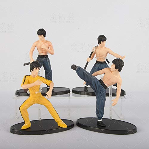 Dhl 4 Tipos de Bruce Lee Cine y la televisión de la Estrella Carácter Forma Modelo muñeca Recuerdo Nunchaku Decoración 11CM (Color : A) Dhl 4 Tipos de Bruce Lee Cine y la televisión de la Estrella Carácter Forma Modelo muñeca Recuerdo Nunchaku Decoración 11CM (Color : A)