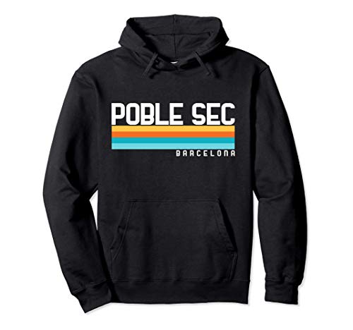 Diseño estilo ochentas Poble Sec Barcelona Sudadera con Capucha