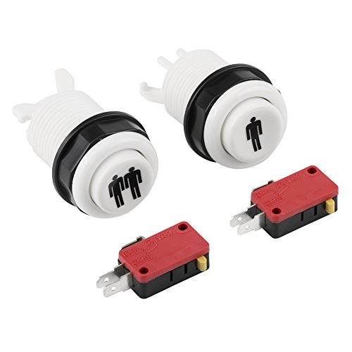 DIY Kit Botónde arranque Long 1P + 2Pbotónpulsador del jugador para los juegos de arcade DIY Kit Botónde arranque Long 1P + 2Pbotónpulsador del jugador para los juegos de arcade