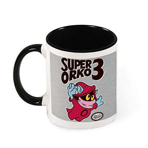 DJNGN Super Orko 3 He Man Taza de café de cerámica para té, regalo para mujeres, niñas, esposa, mamá, abuela, 11 oz