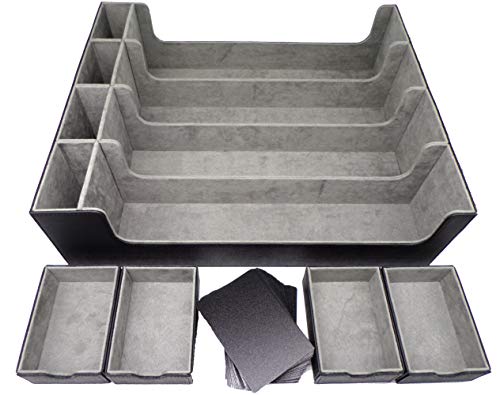 docsmagic.de Premium 4-Row Trading Card Storage Box Black + Trays & Divider - MTG PKM YGO - Tarjetas Coleccionables Caja de Almacenaje Negra docsmagic.de Premium 4-Row Trading Card Storage Box Black + Trays & Divider - MTG PKM YGO - Tarjetas Coleccionables Caja de Almacenaje Negra