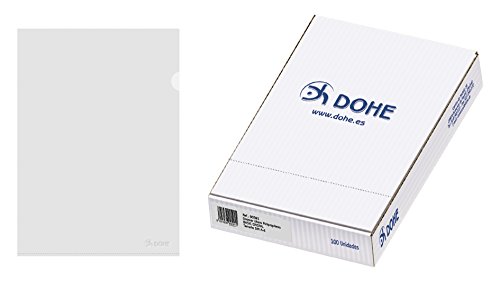 Dohe 90591 - Caja Dossier uñero, A4, Cristal, 100 unidades