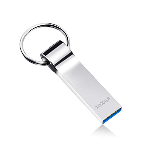 Dorypal Memoria USB 1TB Waterproof Flash Drive Metal Mini USB Flash con el indicador de Puesta a Tierra y Protegido (Small1tb)