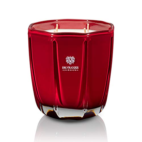 Dr. Vranjes - Vela decorativa Tormalina - Rosso Nobile 200 g - Vela perfumada, vasos de cristal realizados a mano, Made in Italy, vela decorativa de lujo, color Turmalina