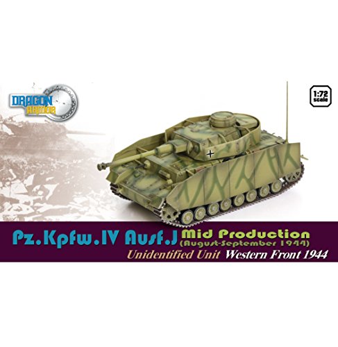 Dragon Armor 60657 - Panzer KFW.IV Ausf.j Mid Production Western Front 1944 - Escala 1/72 - maqueta de Tanque montado y Pintado con Vitrina Transparente Dragon Armor 60657 - Panzer KFW.IV Ausf.j Mid Production Western Front 1944 - Escala 1/72 - maqueta de Tanque montado y Pintado con Vitrina Transparente