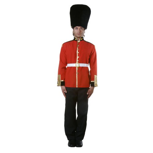Dress Up America- Atractivo Traje de Adulto de Soldado de la Guardia Real-Talla X-Grande, Color 1, Extragrande(Cintura: 122-132, Altura: 173-193 cm, Entrepierna: 84 cm) (346-XL) Dress Up America- Atractivo Traje de Adulto de Soldado de la Guardia Real-Talla X-Grande, Color 1, Extragrande(Cintura: 122-132, Altura: 173-193 cm, Entrepierna: 84 cm) (346-XL)