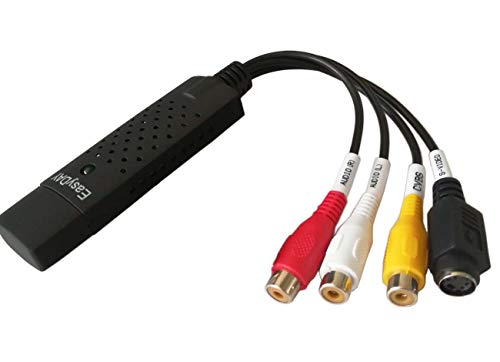 Easycap easyday USB 2.0 - Grabador de Audio y vídeo (Compatible con Windows 10/7/8) | VHS - Adaptador de vídeo Capture Xbox 360 y PS3 Gameplay/S-Video y Compuesto In