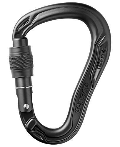 EDELRID HMS Bullet Screw, Unisex Adulto, Negro, einheitlich